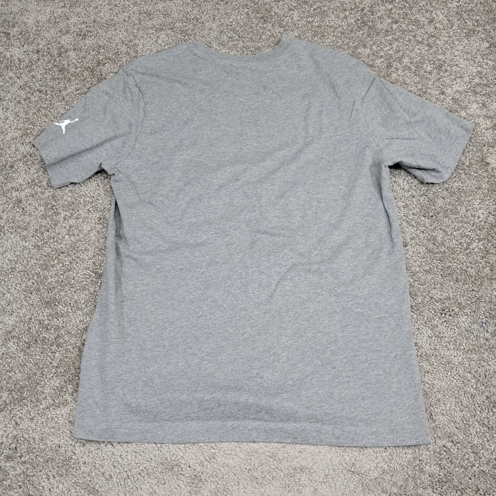 Jordan Mens Gray‎ Graphic Basketball Jumpman T-Shirt Size M RN56323